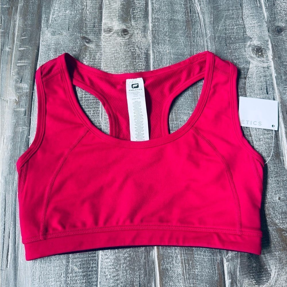 Fabletics Doon Pink Coral Breathable Sports Bra XS